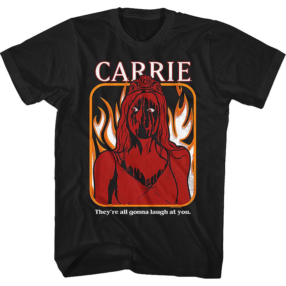 Foto 1 | Camiseta Rockinstone Carrie Todos Se Van A Reír De Ti - Venta Internacional