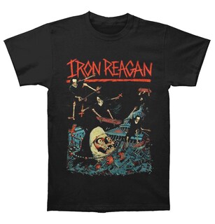 Foto 1 | Camiseta Rockinstone Iron Reagan Grinding Nuns para Hombre - Venta Internacional