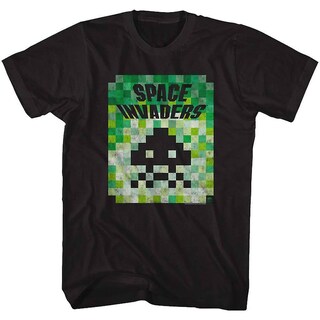 Foto 1 | Camiseta Rockinstone Space Invaders Alien Green 180 G/m² - Venta Internacional.