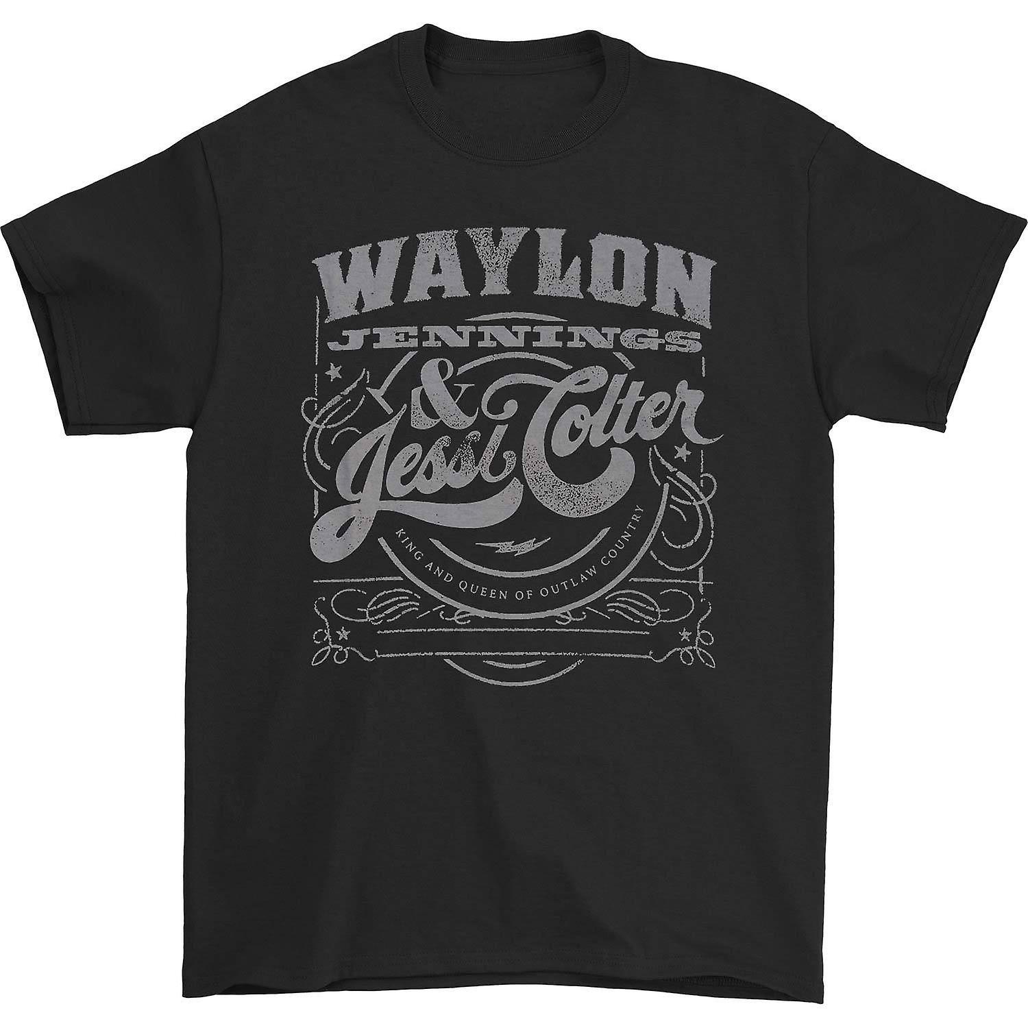 Foto 2 pulgar | Camiseta Rockinstone Waylon Jennings Y Jessi King & Queen - Venta Internacional.