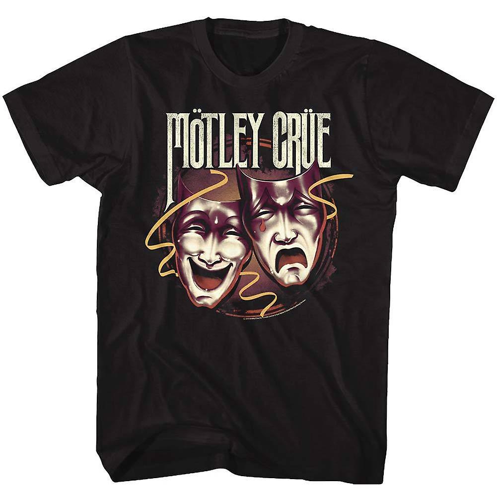 Camiseta Rockinstone Motley Crue Drama Masks 100% Algodón - Venta Internacional.