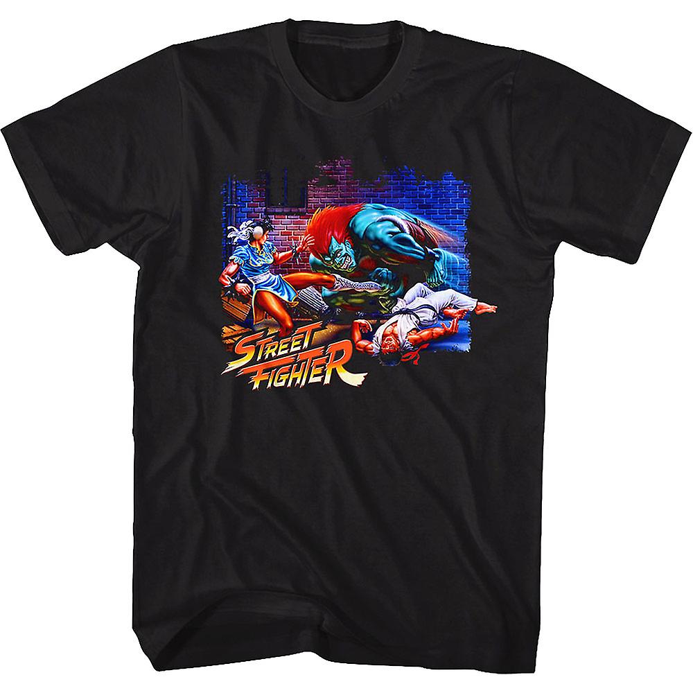 Camiseta Rockinstone Alley Battle Street Fighter 180 G/m² - Venta Internacional.