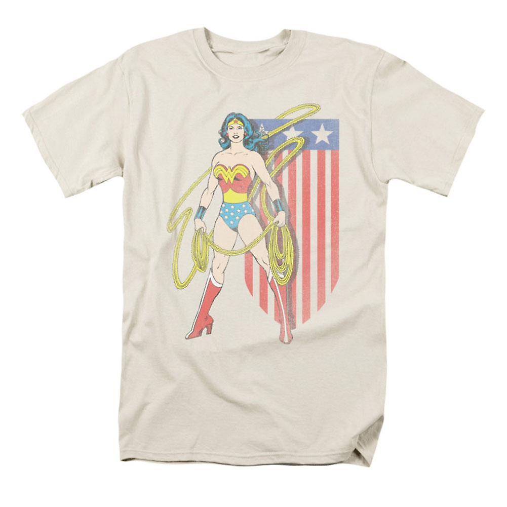 Foto 2 pulgar | Camiseta Dc Comics Usa Banner Para Hombre Rockinstone - Venta Internacional.