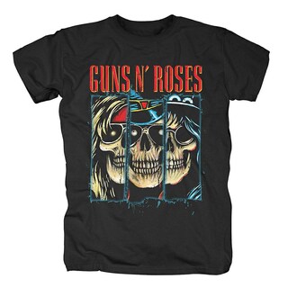 Foto 1 | Camiseta Rockinstone Guns N Roses Split Skulls 180 G/m² - Venta Internacional.
