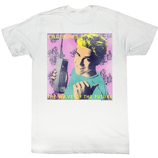 Foto 1 | Camiseta Rockinstone Saved By The Bell Con Estampado De Teléfonos Móviles - Venta Internacional.