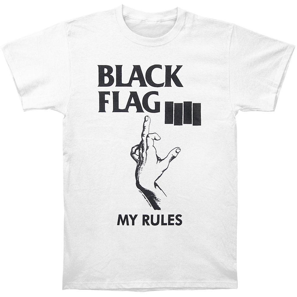 Foto 2 pulgar | Camiseta Rockinstone Black Flag My Rules 180 G/m², 100% Algodón - Venta Internacional.