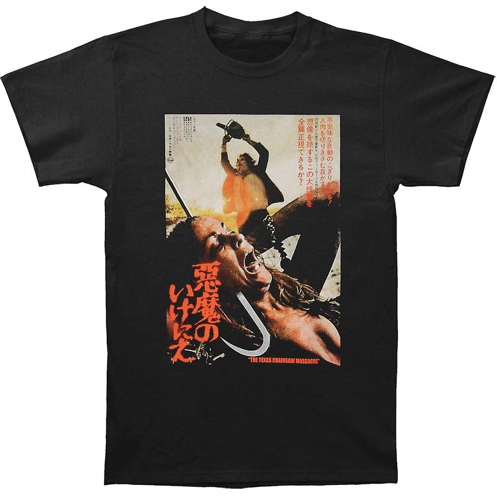 Foto 2 pulgar | Camiseta Rockinstone Texas Chainsaw Massacre Con Póster Japonés - Venta Internacional.