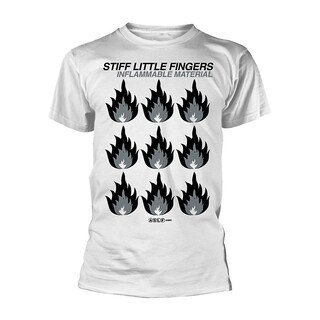 Foto 1 | Camiseta Rockinstone Stiff Little Fingers, Material Inflamable - Venta Internacional.