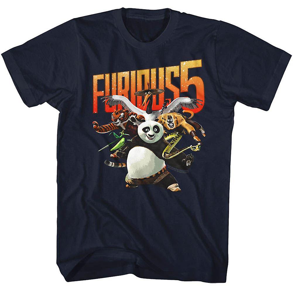 Camiseta Rockinstone Kung Fu Panda Furious 5 Para Hombre - Venta Internacional.