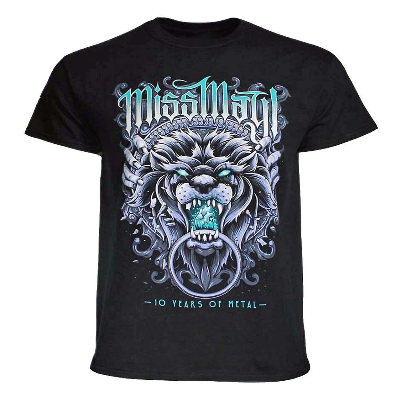 Foto 2 pulgar | Camiseta Rockinstone Miss May I 10 Years Of Metal Para Hombre - Venta Internacional.