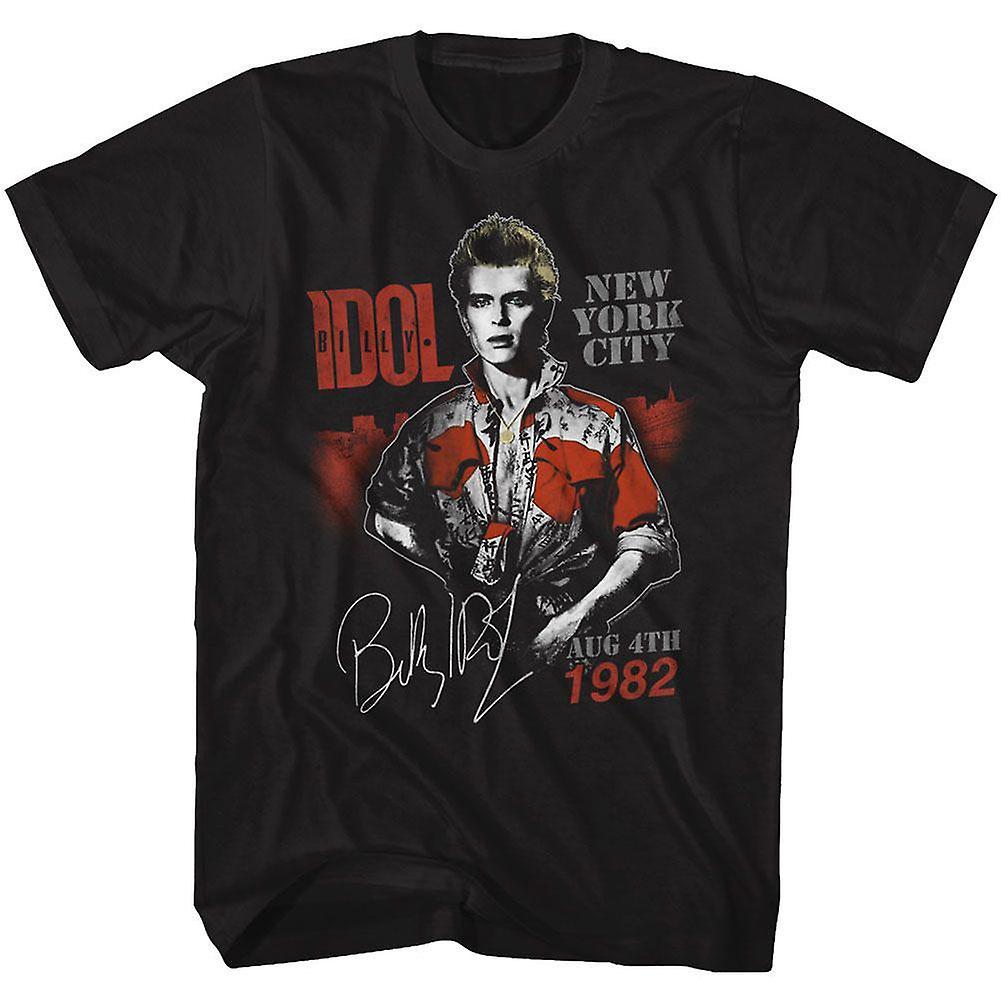 Foto 2 pulgar | Camiseta Billy Idol Aug '82 De Rockinstone, 180 G/m², 100% Algodón - Venta Internacional.