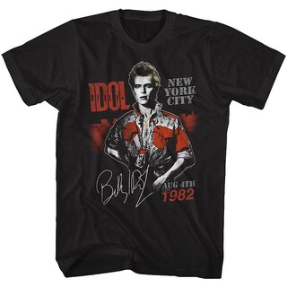 Foto 1 | Camiseta Billy Idol Aug '82 De Rockinstone, 180 G/m², 100% Algodón - Venta Internacional.