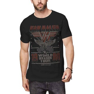 Foto 1 | Camiseta Rockinstone Van Halen Invasion Tour '80 Para Hombre - Venta Internacional.