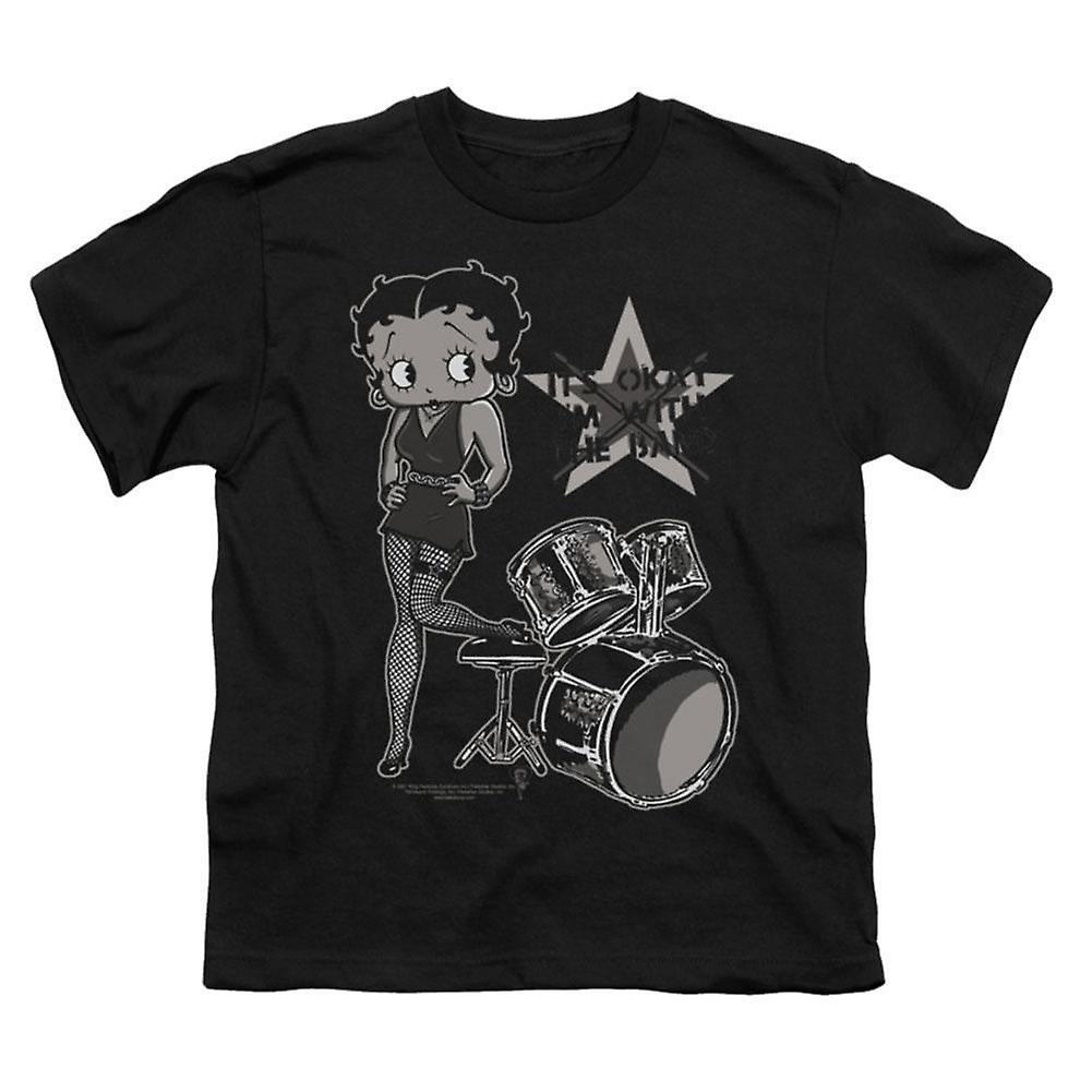 Camiseta Rockinstone Betty Boop With The Band Para Jóvenes - Venta Internacional.