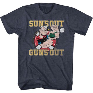 Foto 1 | Camiseta Rockinstone Sun's Out Guns Out Popeye 180 G/m² - Venta Internacional.