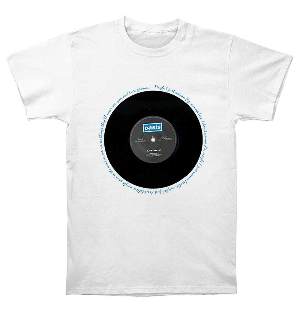 Foto 2 pulgar | Camiseta Rockinstone Oasis Live Forever Blanca - Venta Internacional.