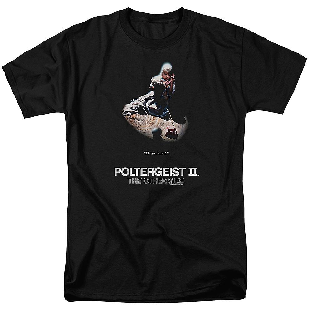 Foto 2 pulgar | Camiseta Con Estampado De Póster De La Película Rockinstone Poltergeist Ii - Venta Internacional.