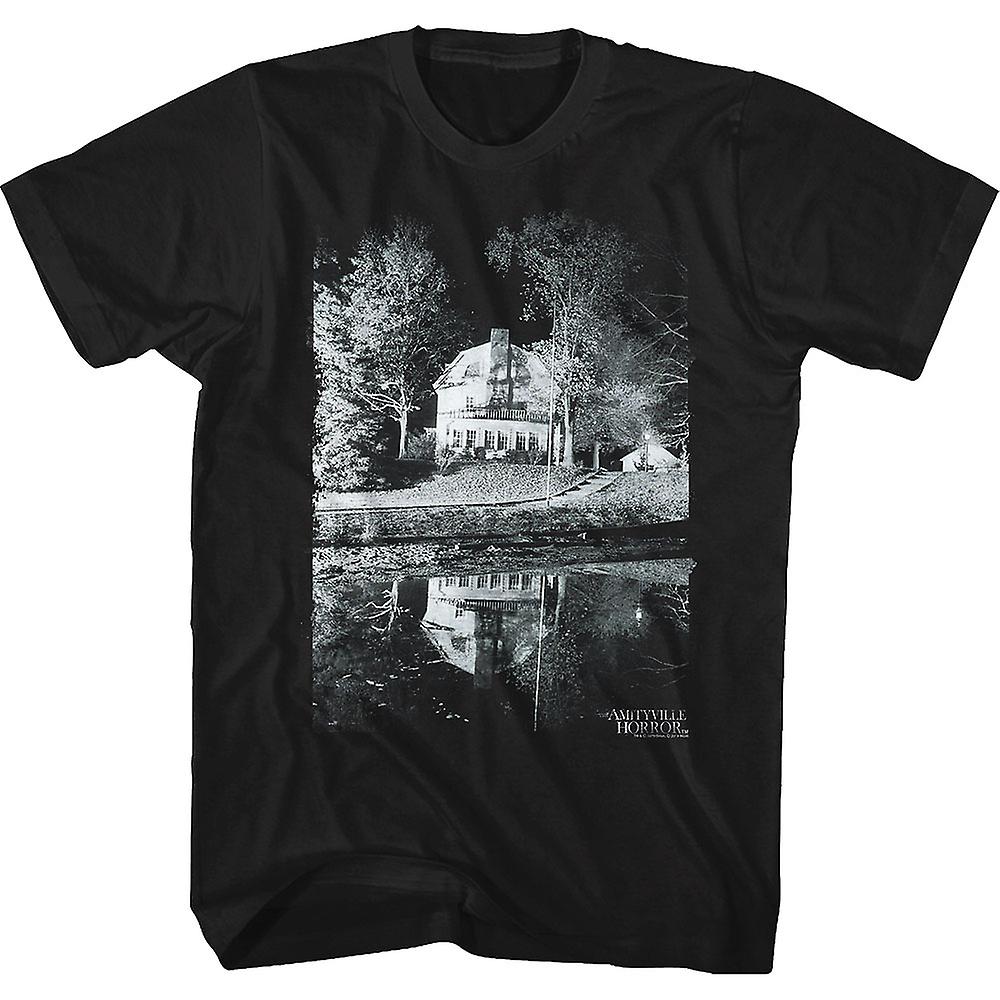 Foto 2 pulgar | Camiseta Rockinstone En Blanco Y Negro Amityville Horror - Venta Internacional.