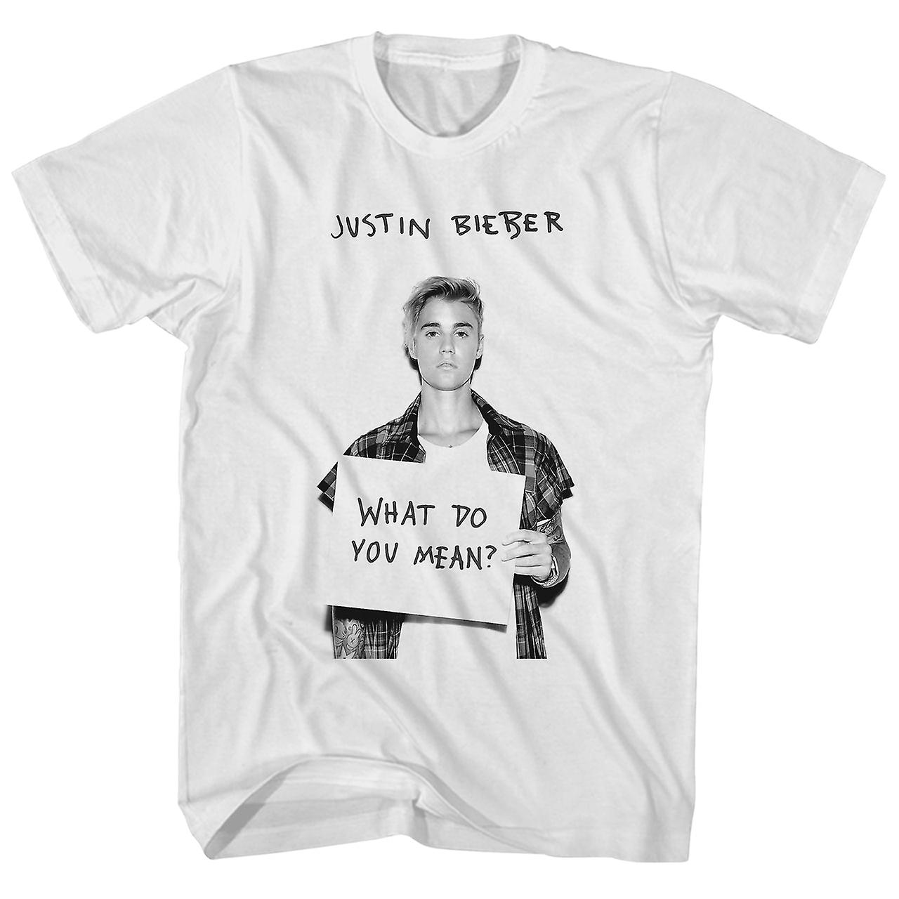 Foto 1 | Camiseta Rockinstone Justin Bieber What Do You Mean Print - Venta Internacional.