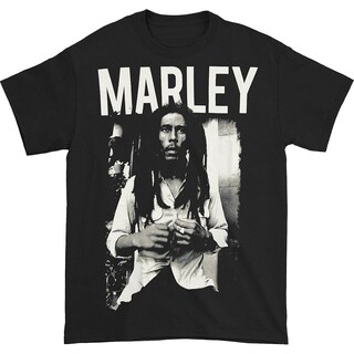 Foto 1 | Camiseta Rockinstone Bob Marley En Blanco Y Negro 100% Algodón - Venta Internacional.