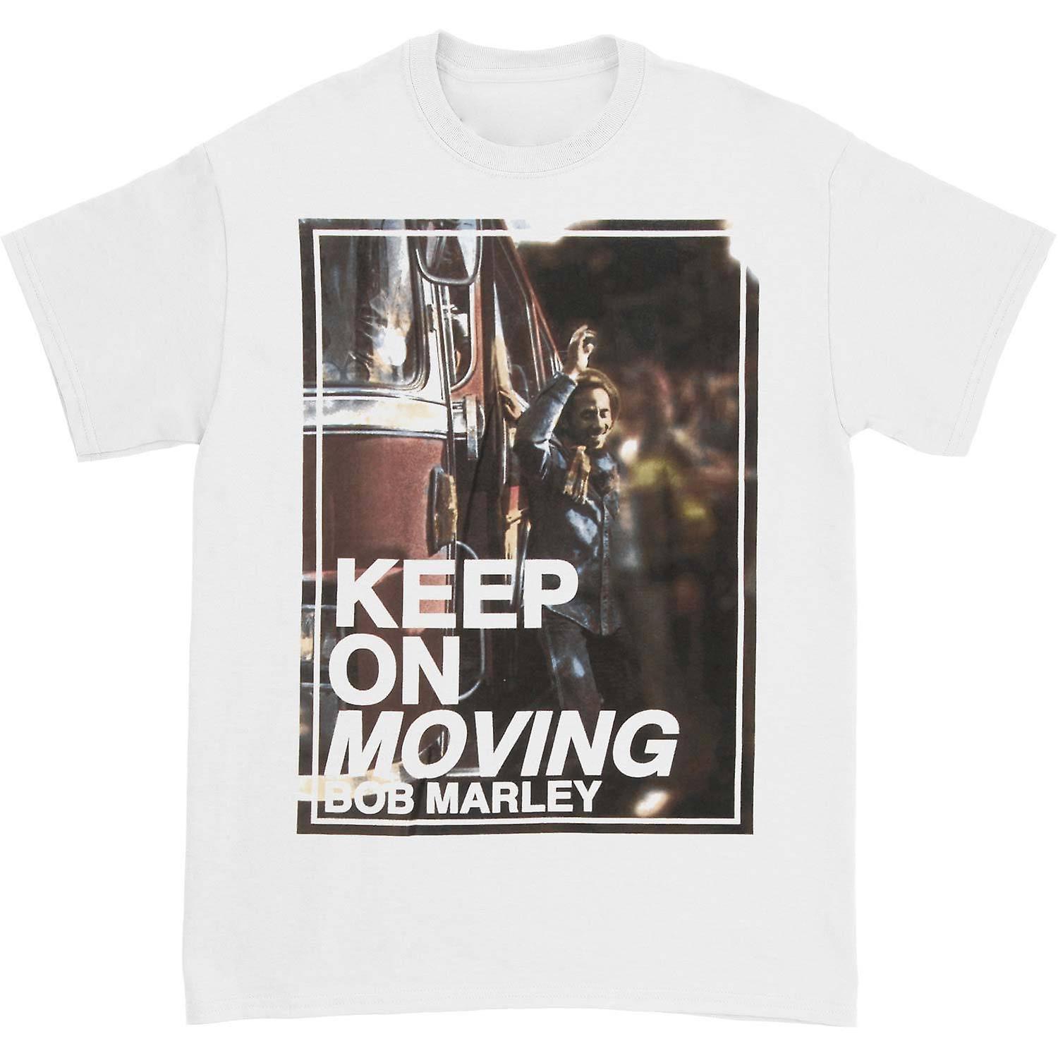 Foto 2 pulgar | Camiseta Rockinstone Bob Marley Keep On Movin' Para Hombre - Venta Internacional.