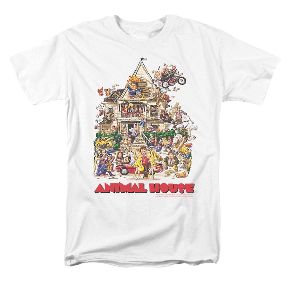 Foto 2 pulgar | Camiseta Con Póster Rockinstone Animal House, 180 G/m², 100% Algodón - Venta Internacional.