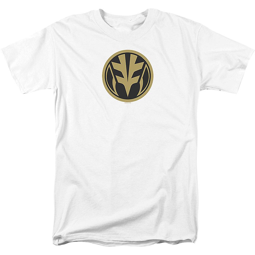 Foto 2 pulgar | Camiseta Rockinstone White Ranger Power Coin Mighty Morphin - Venta Internacional.