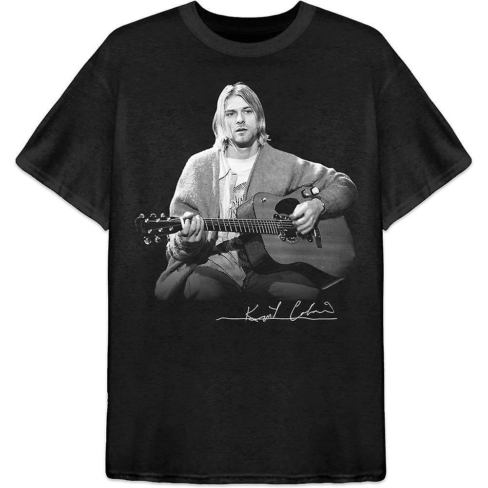Foto 2 pulgar | Camiseta Rockinstone Nirvana Guitar Live Photo 180 G/m² - Venta Internacional.