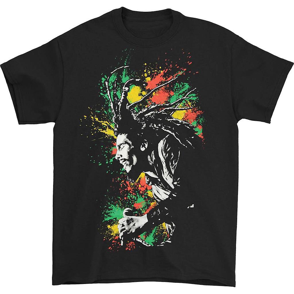 Foto 2 pulgar | Camiseta Rockinstone Bob Marley Splatter 180 G/m², 100% Algodón - Venta Internacional.