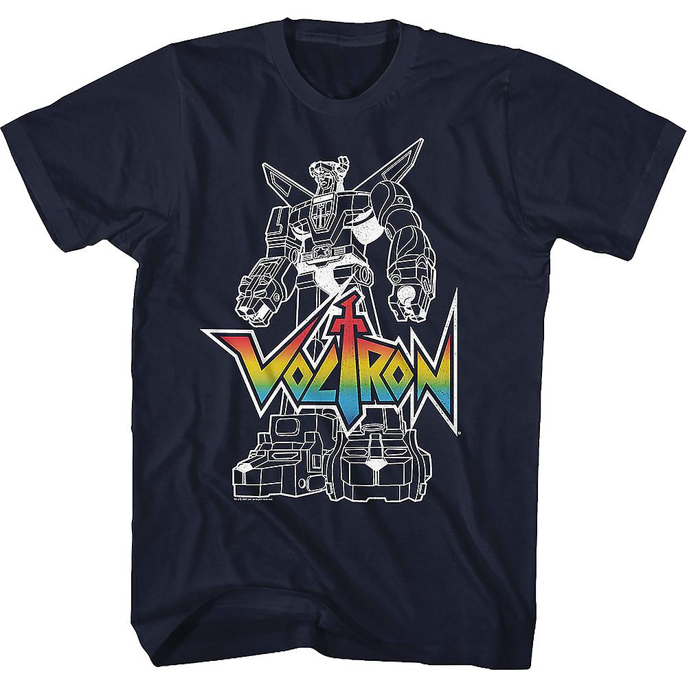 Foto 1 | Camiseta Rockinstone Con La Silueta De Defender Of The Universe Voltro - Venta Internacional.