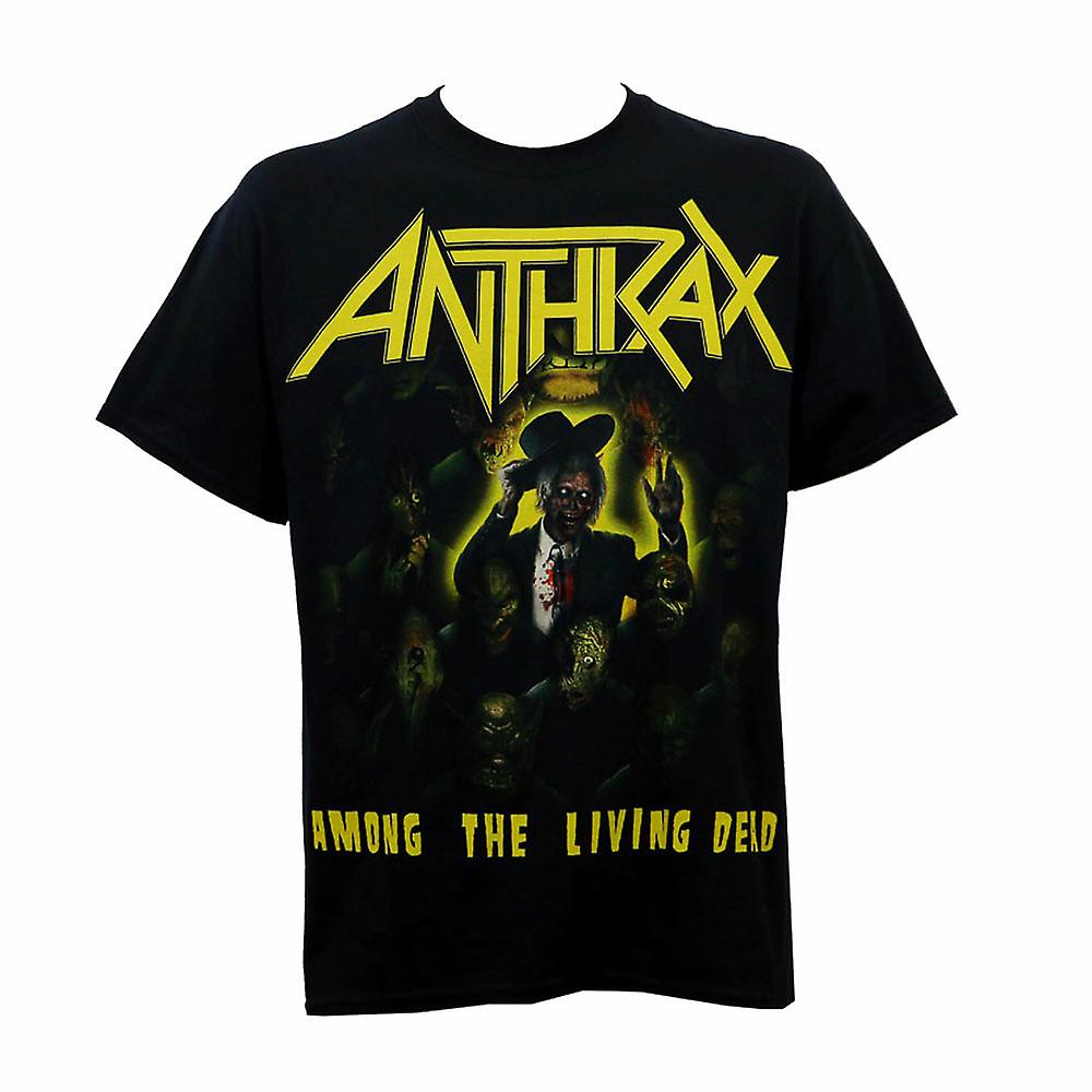 Foto 2 pulgar | Camiseta Rockinstone Anthrax Among The Living Dead - Venta Internacional.