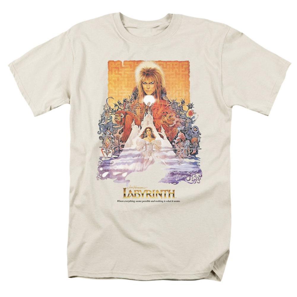 Foto 1 | Camiseta Con Póster De La Película Rockinstone Labyrinth, 100% Algodón - Venta Internacional.