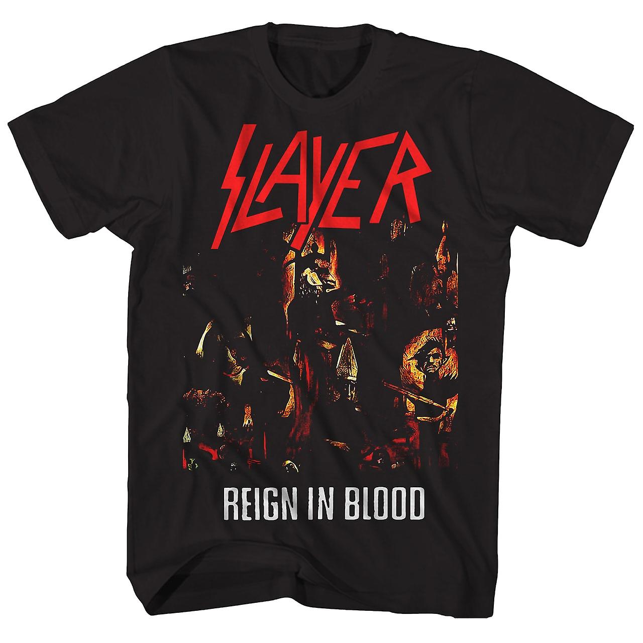Foto 1 | Camiseta Rockinstone Slayer Reign In Blood Álbum Art - Venta Internacional