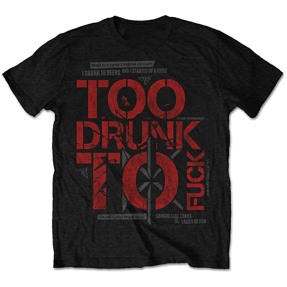 Foto 2 pulgar | Camiseta Dead Kennedys Too Drunk 100% Algodón - Venta Internacional.