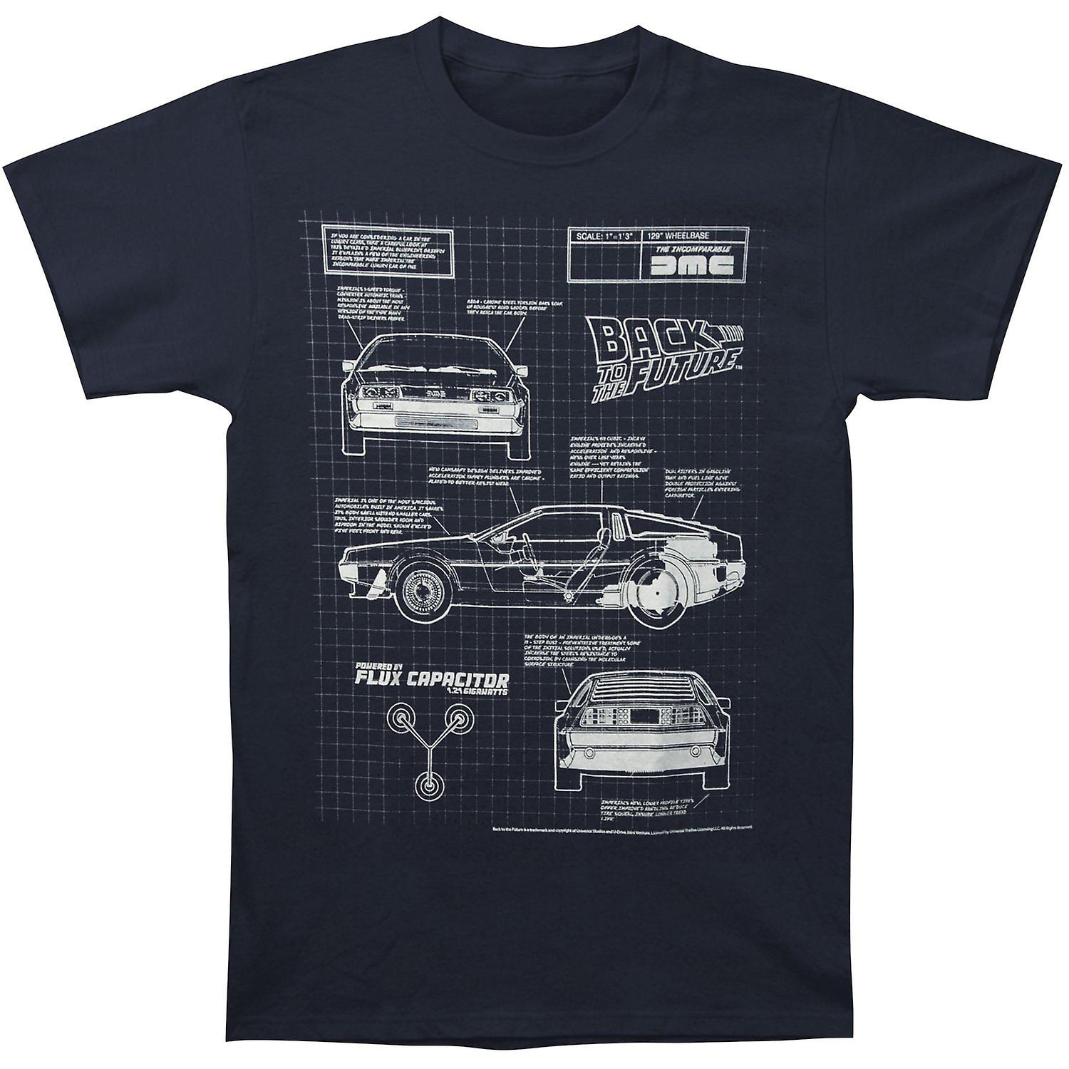 Foto 2 pulgar | Camiseta Rockinstone Back To The Future Blueprint - Venta Internacional.