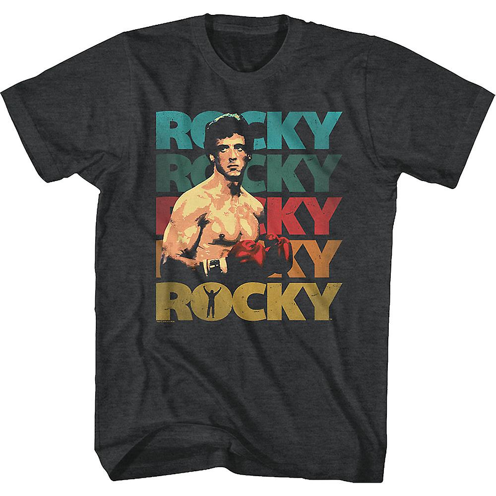Foto 2 pulgar | Camiseta Rockinstone Rocky Logos 100% Algodón Pesado - Venta Internacional.