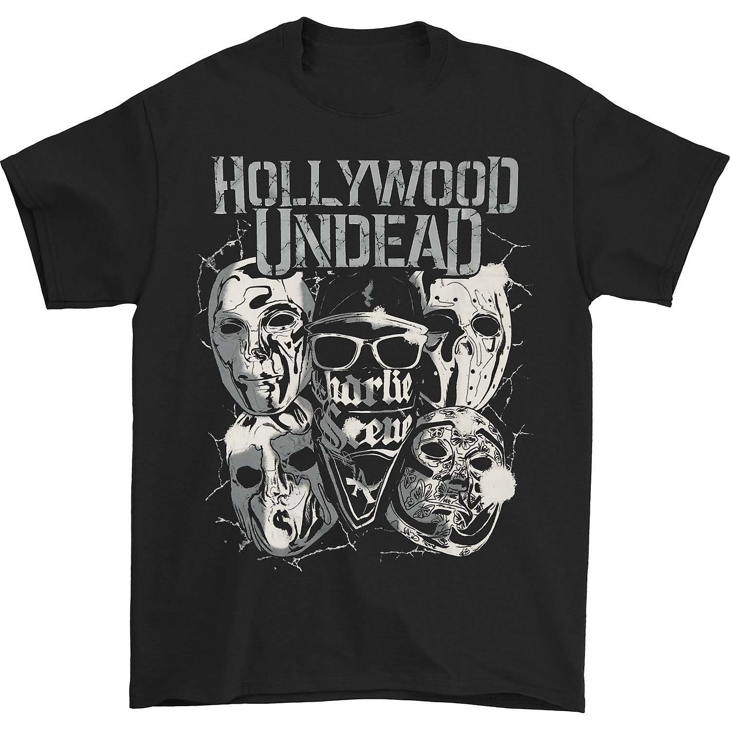 Foto 2 pulgar | Camiseta Rockinstone Hollywood Undead Metal Masks - Venta Internacional.