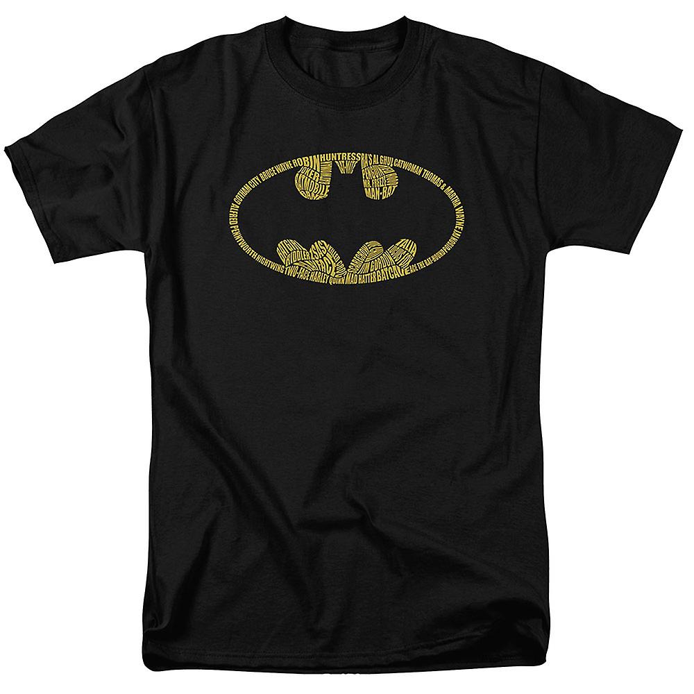 Foto 2 pulgar | Camiseta Rockinstone Con Estampado De Nombres De Batman, 100% Algodón - Venta Internacional.