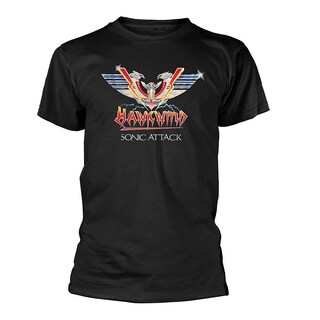 Foto 1 | Camiseta Rockinstone Hawkwind Sonic Attack 180 G/m² 100% Algodón - Venta Internacional.