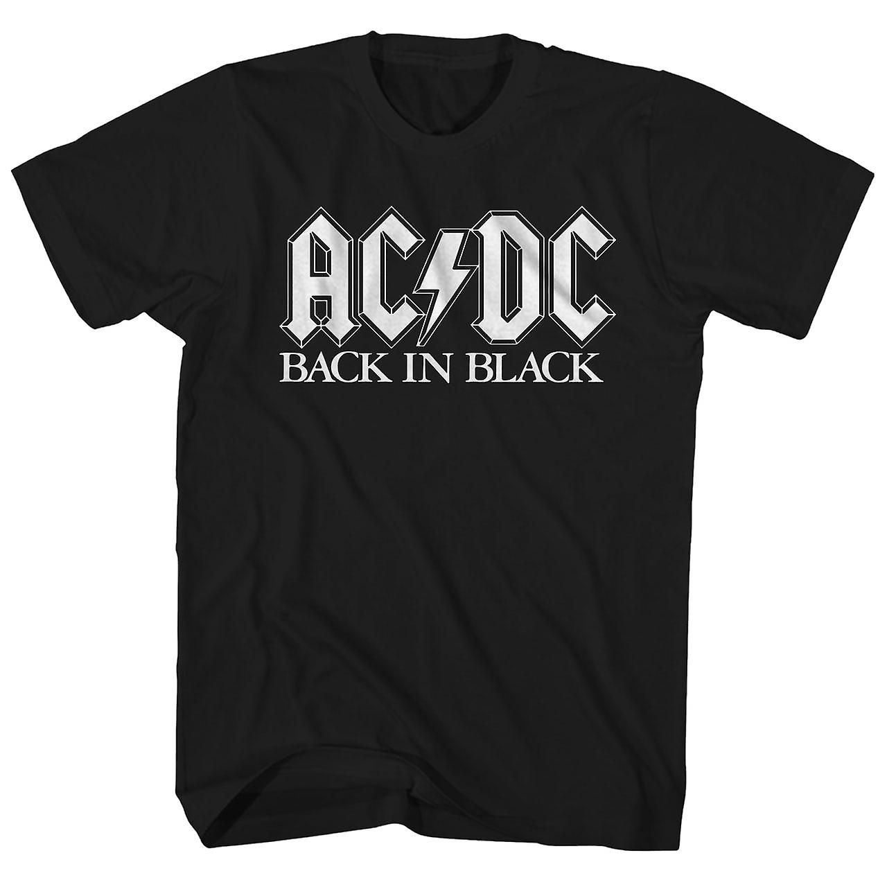 Foto 1 | Camiseta Rockinstone Ac/dc Con Logotipo Estampado En Negro - Venta Internacional.