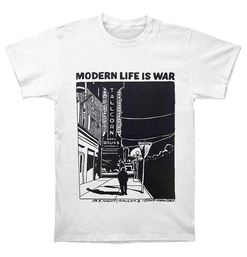 Foto 2 pulgar | Camiseta Rockinstone Modern Life Is War Night Crawler Blanca - Venta Internacional.