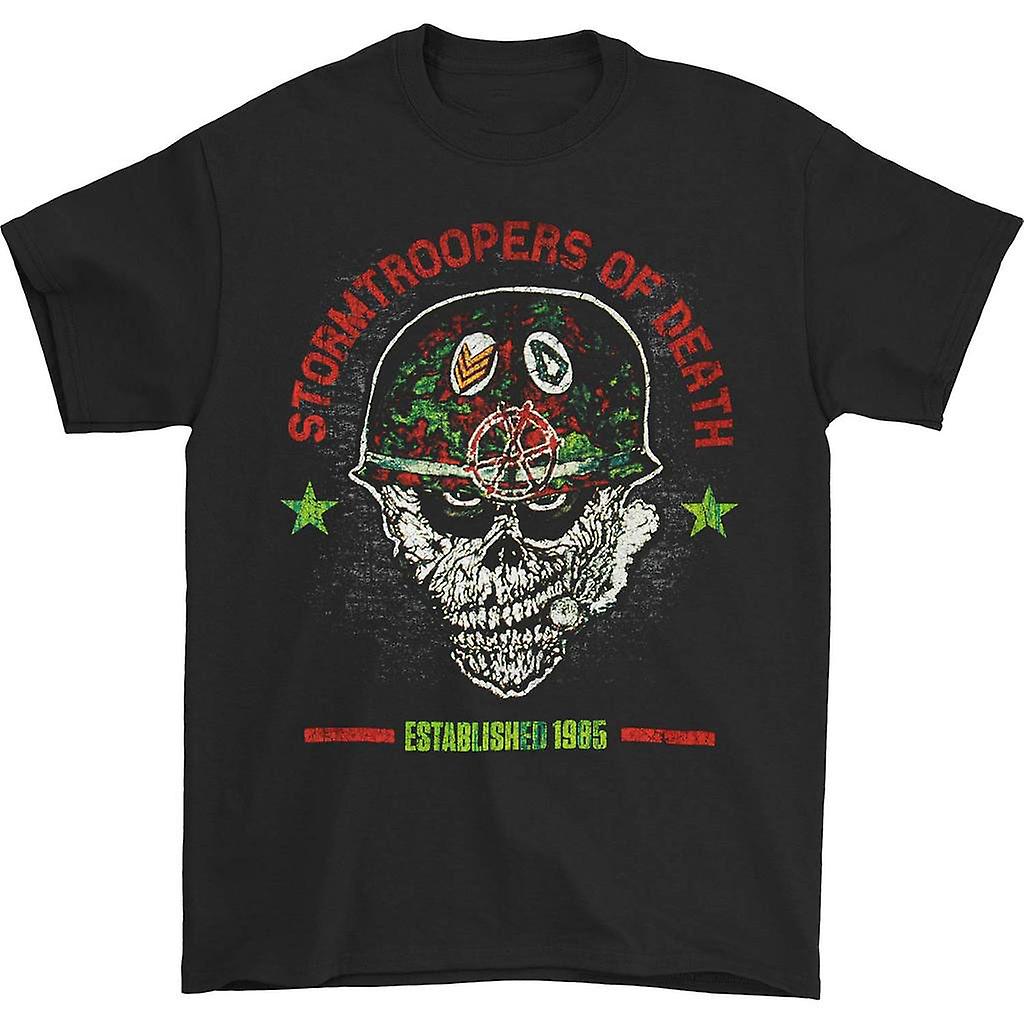 Foto 2 pulgar | Camiseta Rockinstone S.o.d. Stormtroopers Of Death Helmet Heat - Venta Internacional.