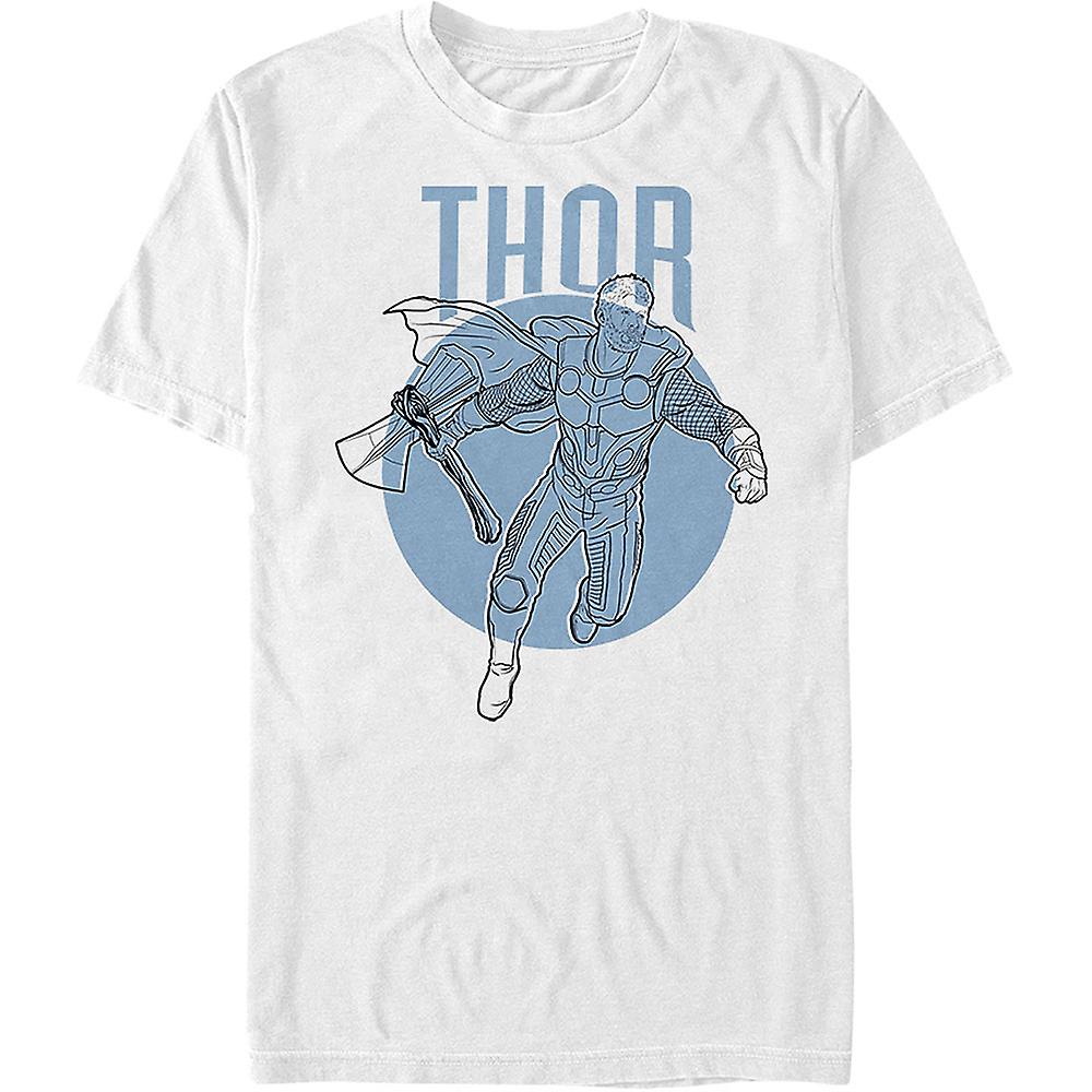Foto 2 pulgar | Camiseta Rockinstone Thor Sketch Avengers Endgame Para Hombre - Venta Internacional.