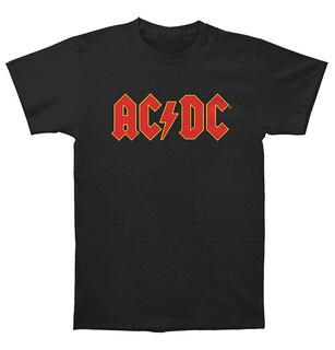 Foto 1 | Camiseta Rockinstone Acdc Logo Negra 100% Algodón - Venta Internacional.
