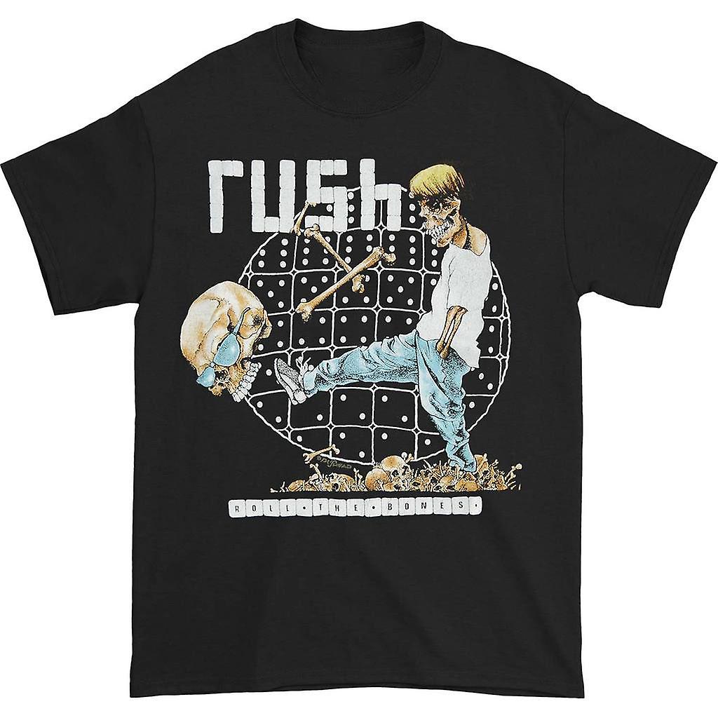 Foto 2 pulgar | Camiseta Rush Roll The Bones Negra 100% Algodón - Venta Internacional.