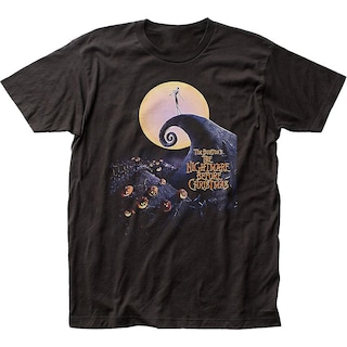 Foto 1 | Camiseta Póster De La Película Rockinstone Nightmare Before Christmas - Venta Internacional.