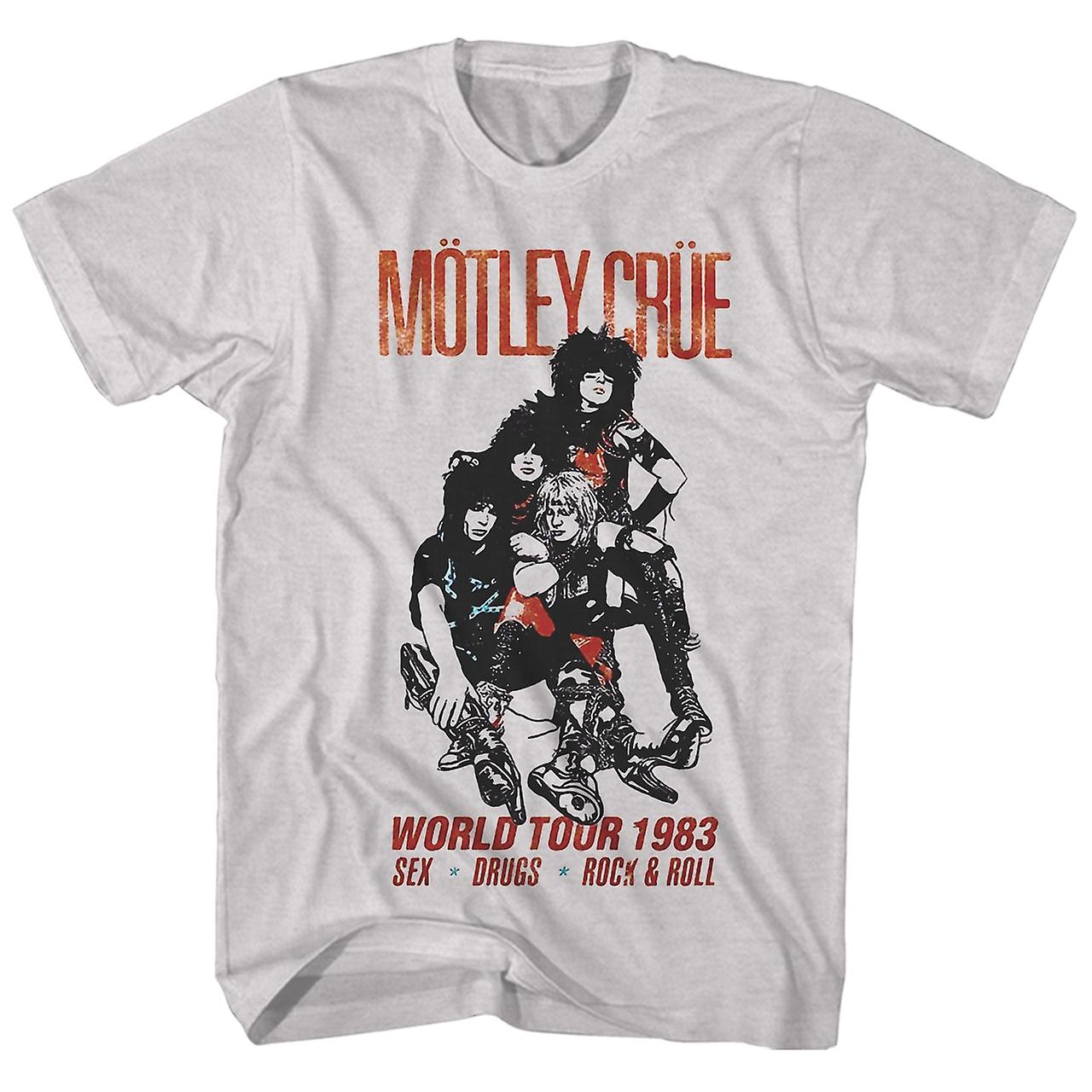 Foto 2 pulgar | Camiseta Rockinstone Motley Crue World Tour '83 Para Hombre - Venta Internacional.
