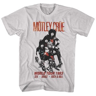 Foto 1 | Camiseta Rockinstone Motley Crue World Tour '83 Para Hombre - Venta Internacional.