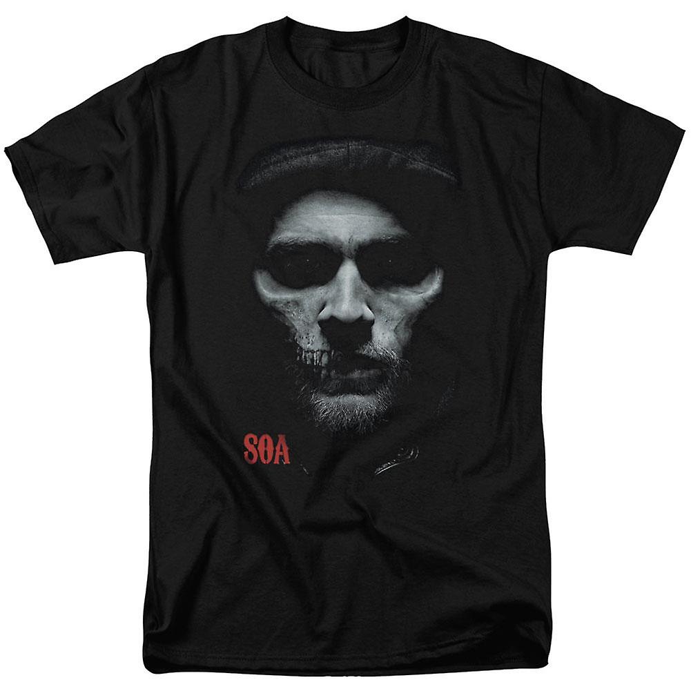 Foto 2 pulgar | Camiseta Rockinstone Sons Of Anarchy Skull Face 180 G/m² - Venta Internacional