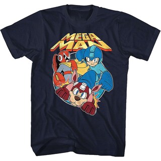 Foto 1 | Camiseta Rockinstone Proto Man Rush Y Mega Man 100% Algodón - Venta Internacional.